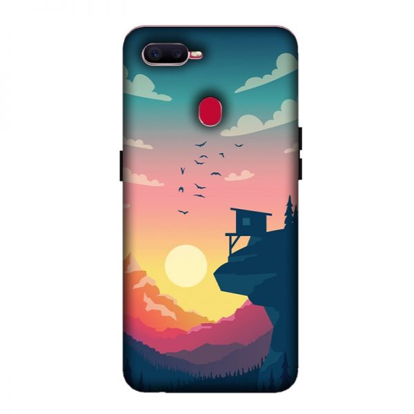 Day and Night Oppo F9 Mobile Cover