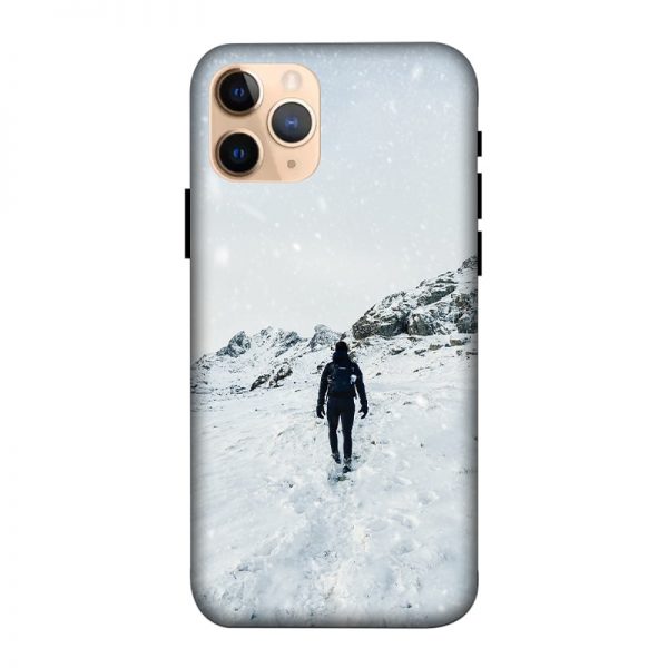 Trekker in Snow iPhone 11 Pro Mobile Cover